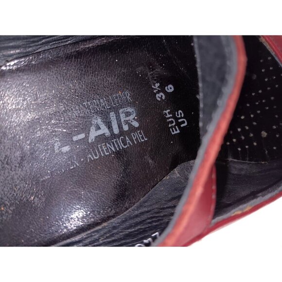 MEPHISTO Runoff Air-Jet System Leather Woman’s Red Mary Jane Comfort Shoes sz 6 - Picture 10 of 11